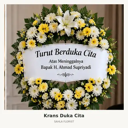 Krans Bunga Duka Pare Pare