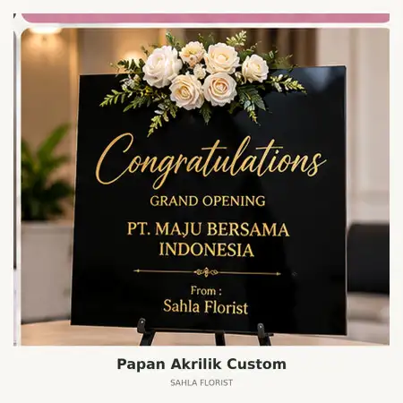 Papan Bunga Akrilik Pare Pare